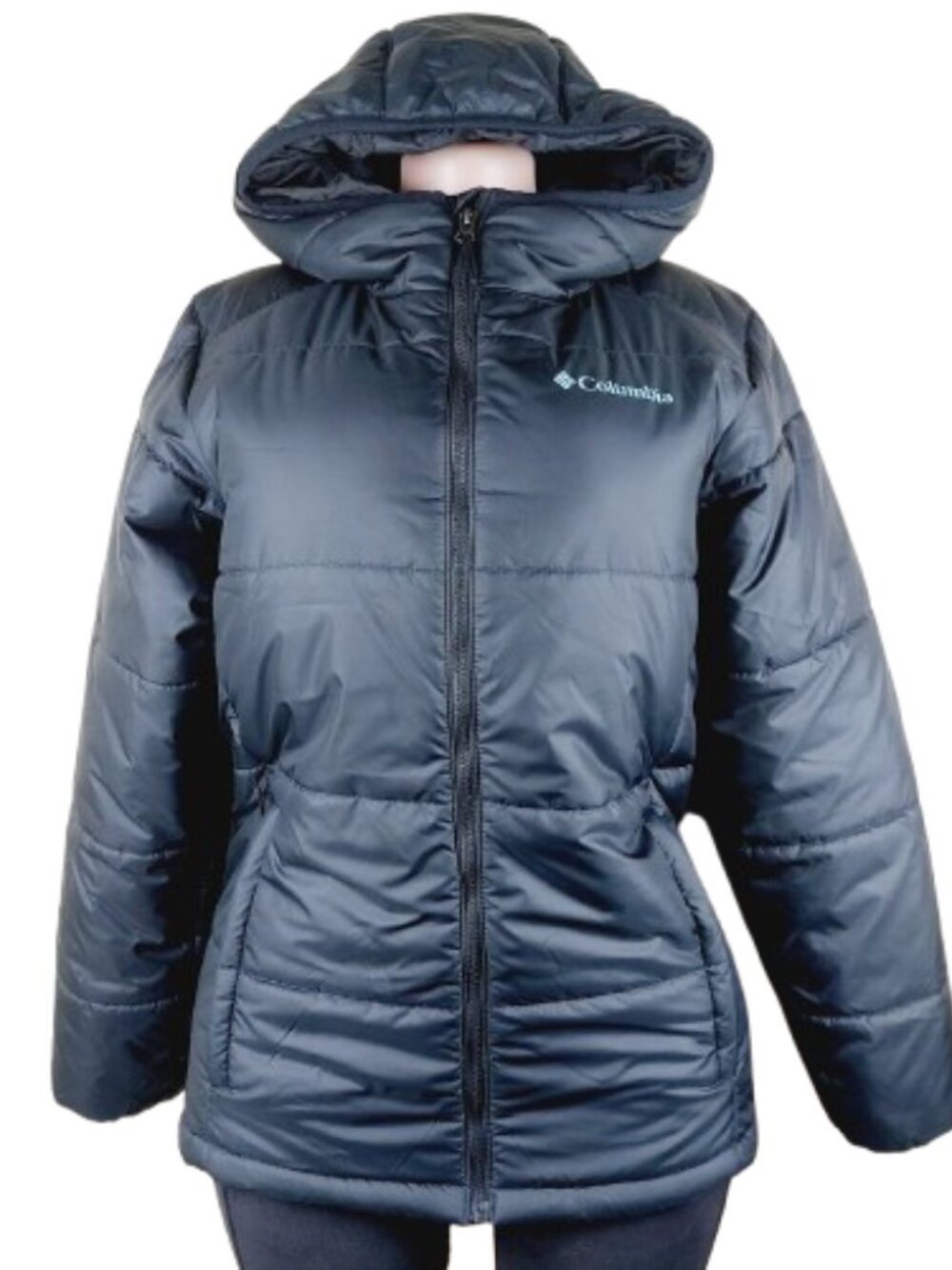 Columbia Women's Black Great Bend Hooded Insulated Puffer Jacket Size S